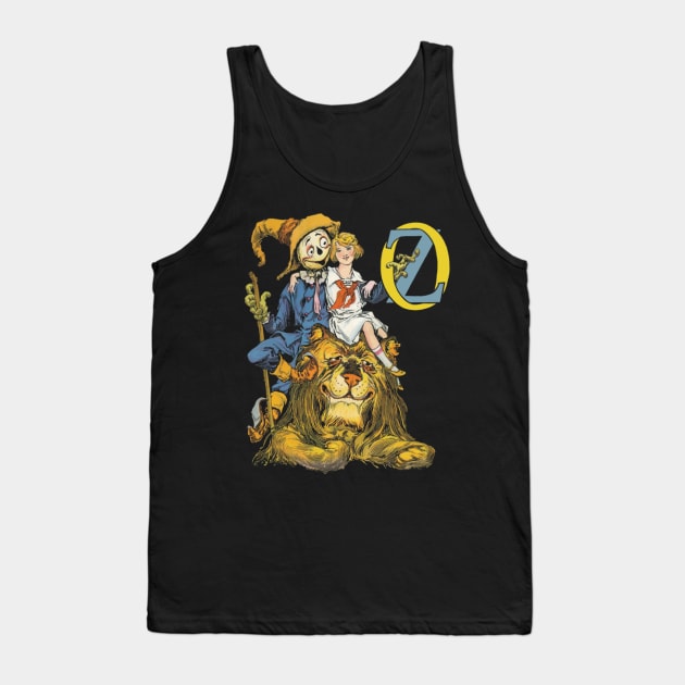 Dorothy, The Scarecrow & The Cowardly Lion, Wizard Of Oz Tank Top by VintageArtwork